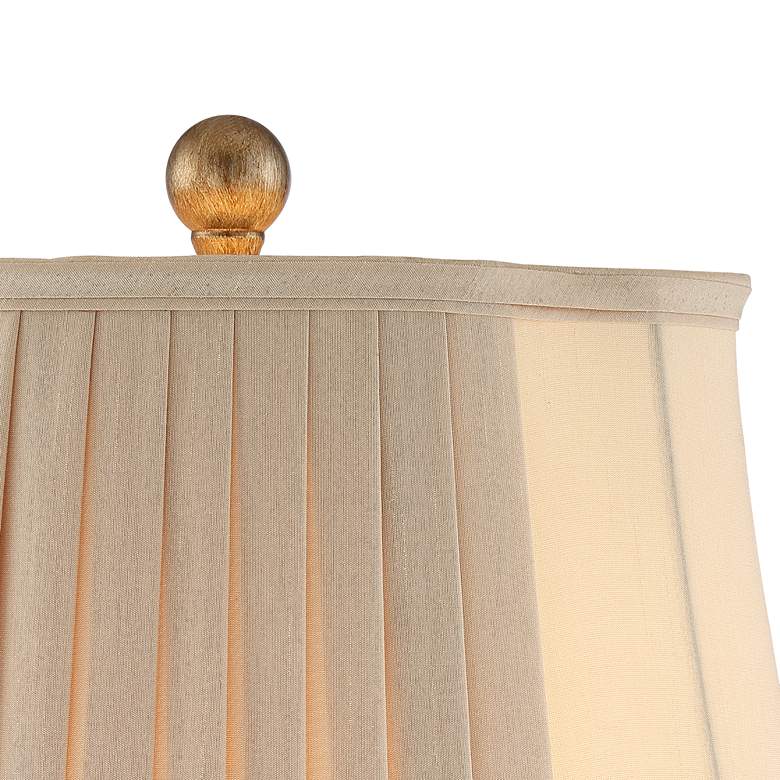 Image 7 Regency Hill Louis 25 3/4" Gold Fleur-de-Lis Table Lamps Set of 2 more views