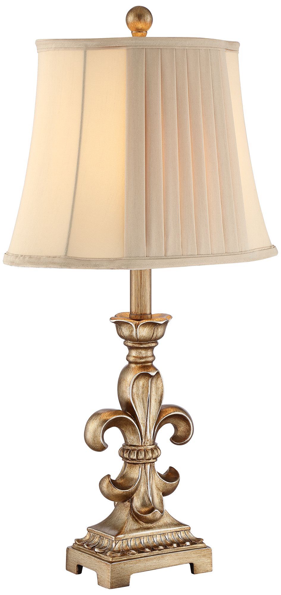 Regency Hill Louis 25 3/4" Gold Fleur-de-Lis Table Lamps Set of 2