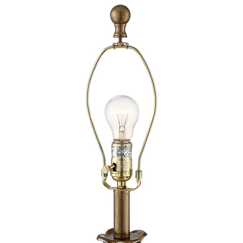 Image 5 Regency Hill Louis Gold Finish Fleur-de-Lis Table Lamps Set of 2 more views