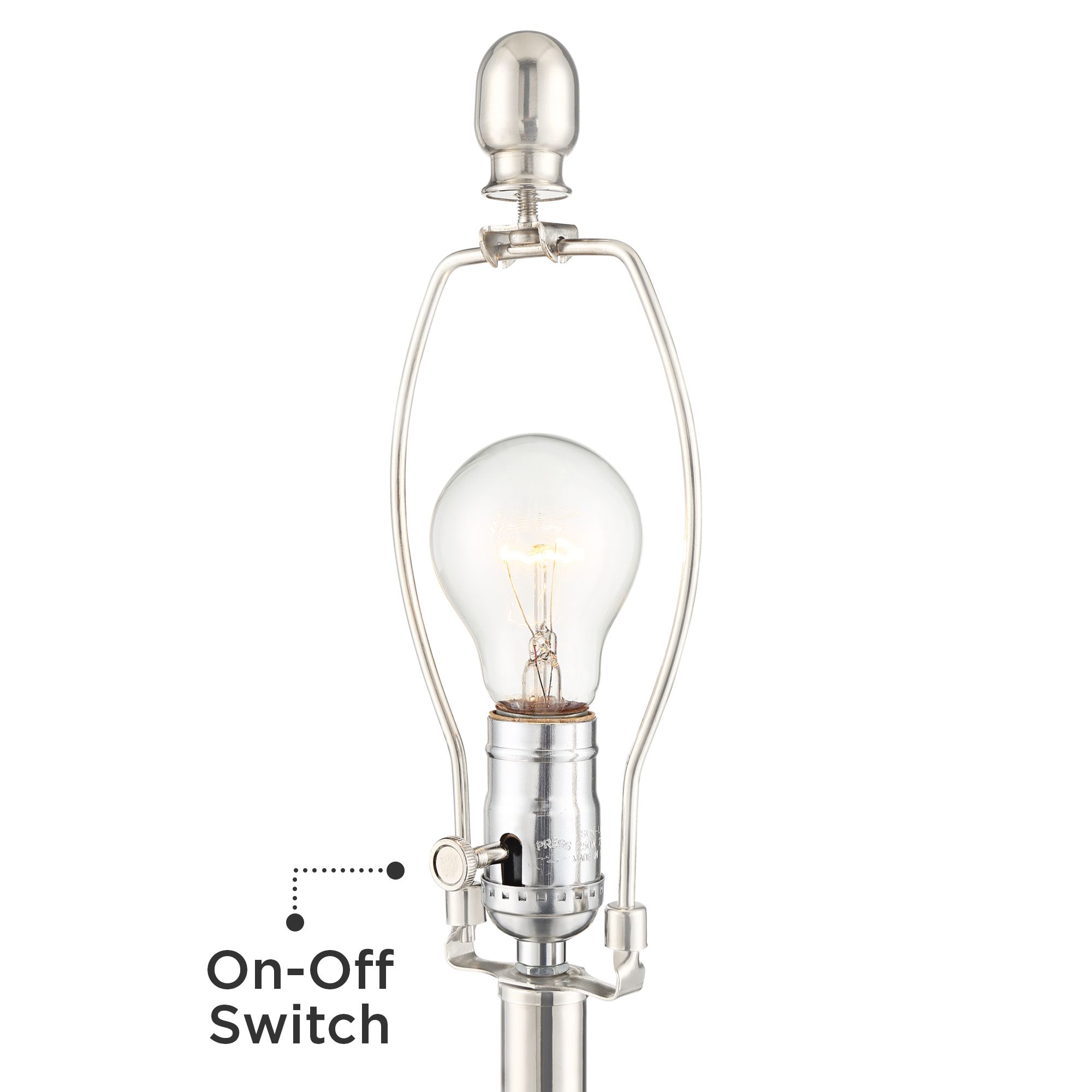 Image 3 Regency Hill Luca 26 1/2" Chrome Glass USB Lamps with Round Risers more views