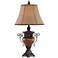Regency Hill Ludo 31 1/2" Bronze Crackle Traditional Table Lamp