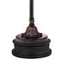 Regency Hill Ludo Bronze Crackle Tree Torchiere Floor Lamp with Black Riser
