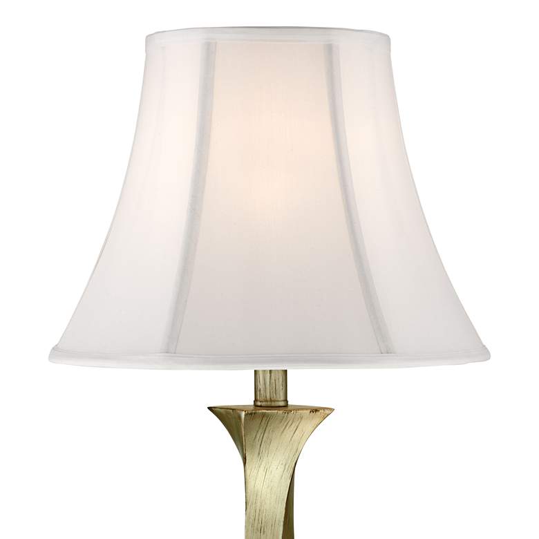 Image 3 Regency Hill Lydia 24 inch Brushed Silver Leaf Twist Table Lamp more views