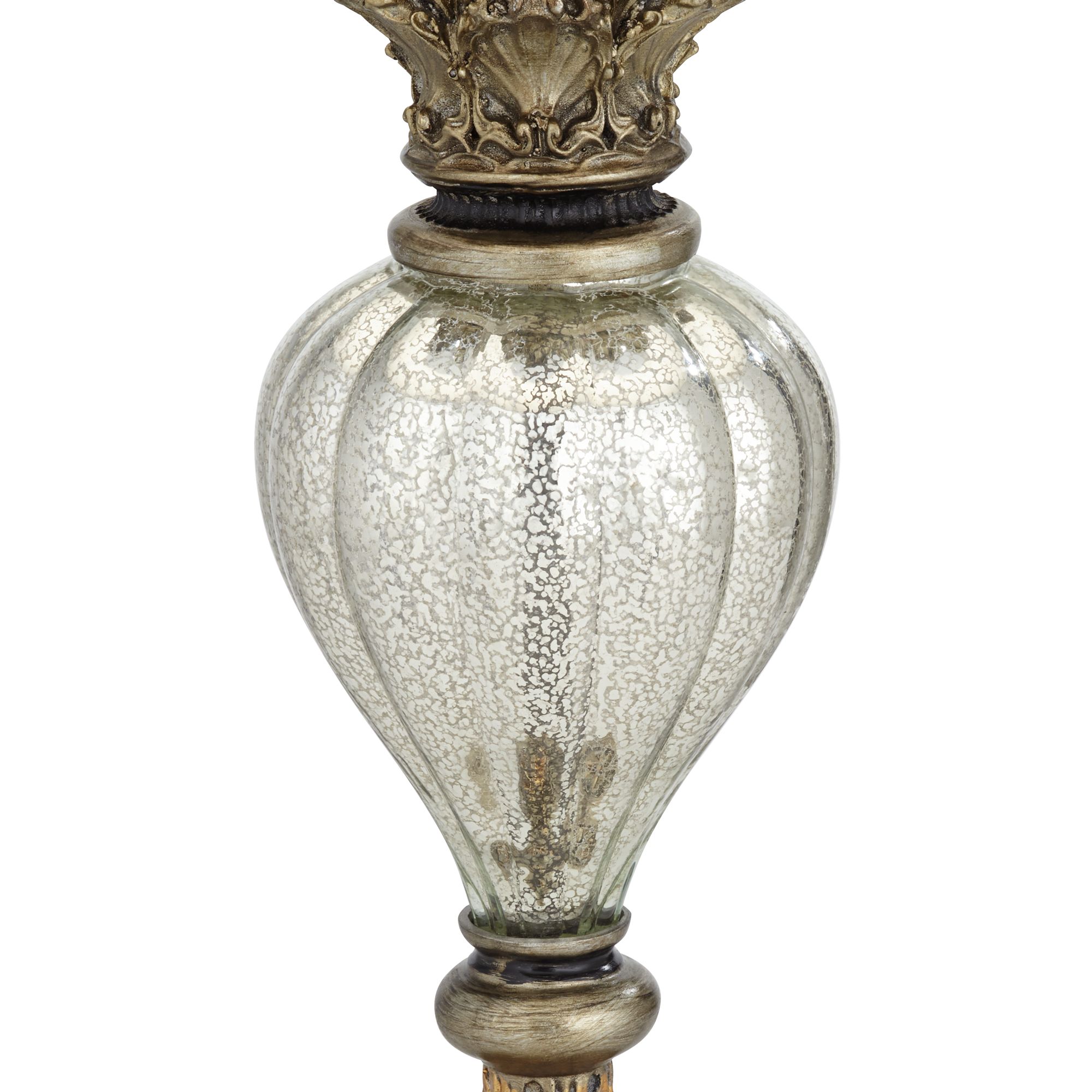 Image 6 Regency Hill Lyla 30" Antique Gold Mercury Glass Table Lamp more views