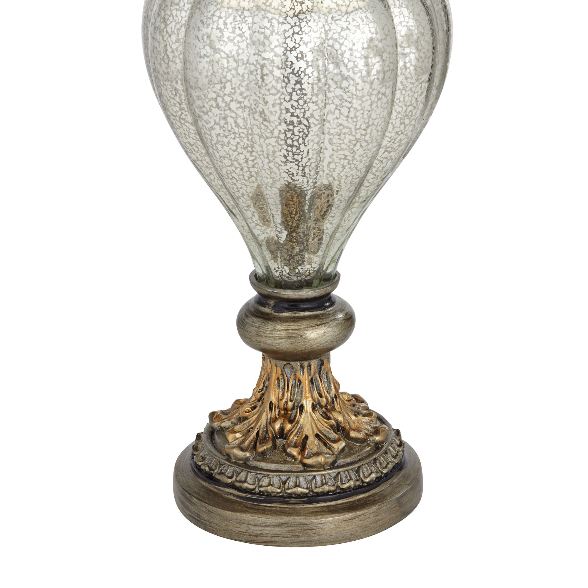 Image 7 Regency Hill Lyla 30" Antique Gold Mercury Glass Table Lamp more views