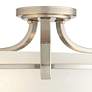 4_Regency Hill Mallot 13" Wide Nickel and Marbleized Glass Ceiling Light more views
