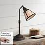 1_Regency Hill Malta 18 1/2" Mica Shade Desk Lamp with USB Dimmer