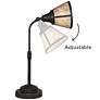 7_Regency Hill Malta 18 1/2" Mica Shade Desk Lamp with USB Dimmer more views