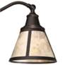 Regency Hill Malta 18 1/2" Satin Bronze Adjustable Mica Shade Lamp