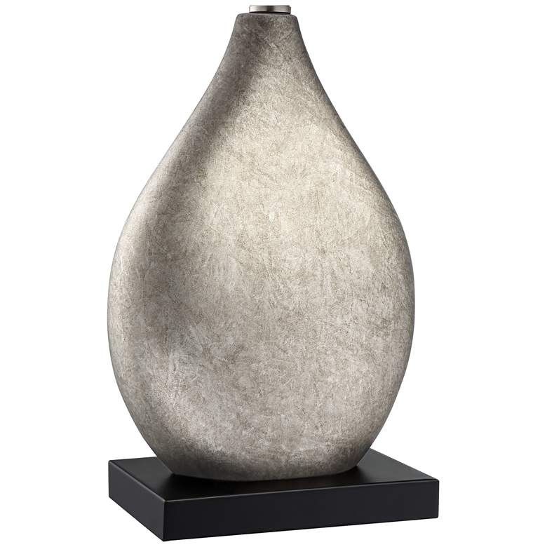 Image 4 Regency Hill Marco 25" Black Shade Silver Droplet Table Lamps Set of 2 more views