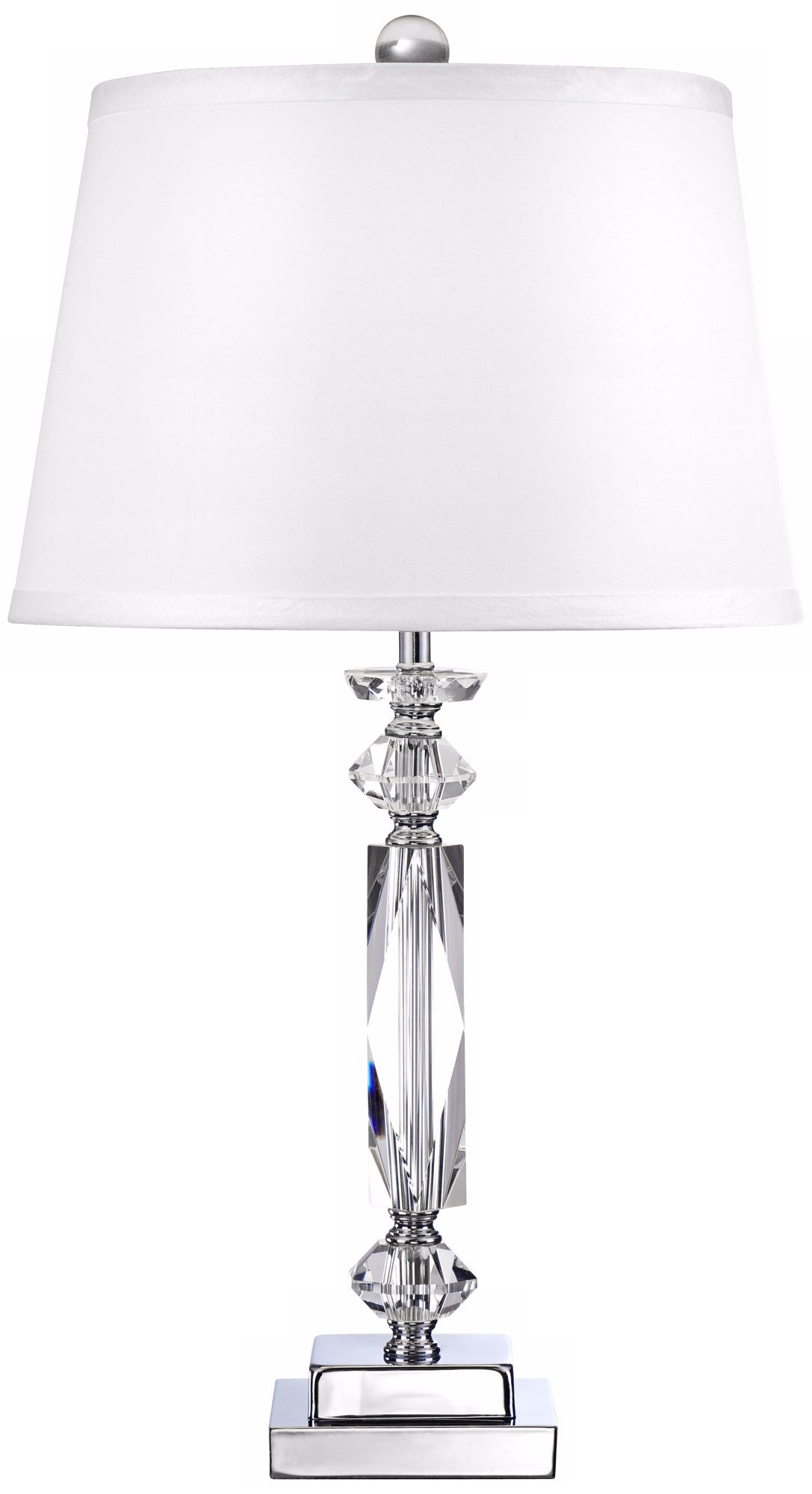 Image 4 Regency Hill Marilyn Cut Crystal Column 23" High Table Lamp more views