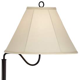 Image3 of Regency Hill Marville 55" High Mission Style Floor Lamp With End Table more views