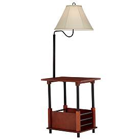 Image5 of Regency Hill Marville 55" High Mission Style Floor Lamp With End Table more views