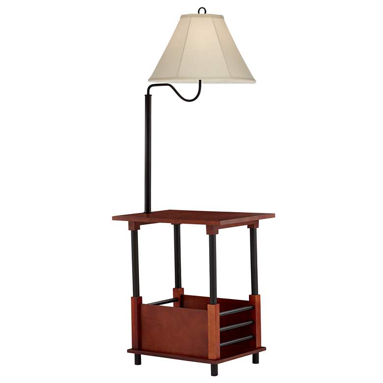 Image 5 Regency Hill Marville 55" High Mission Style Floor Lamp With End Table more views