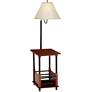 Regency Hill Marville 55" High Mission Style Floor Lamp With End Table