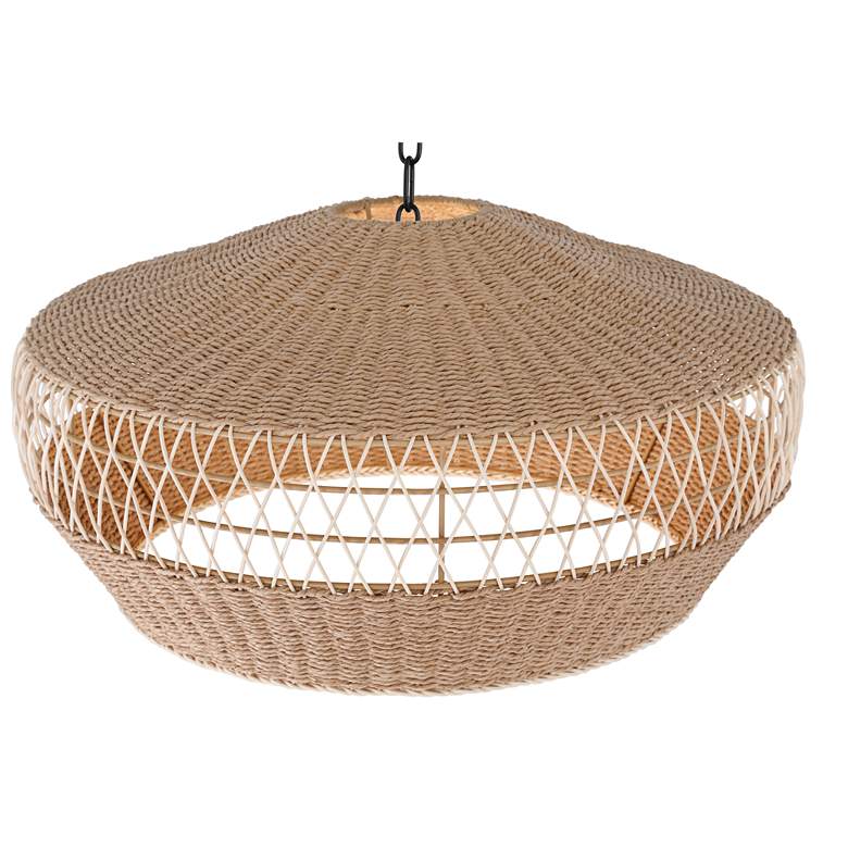 Image 5 Regency Hill Matias 24 1/2" Vine and Rope Modern Pendant Light more views