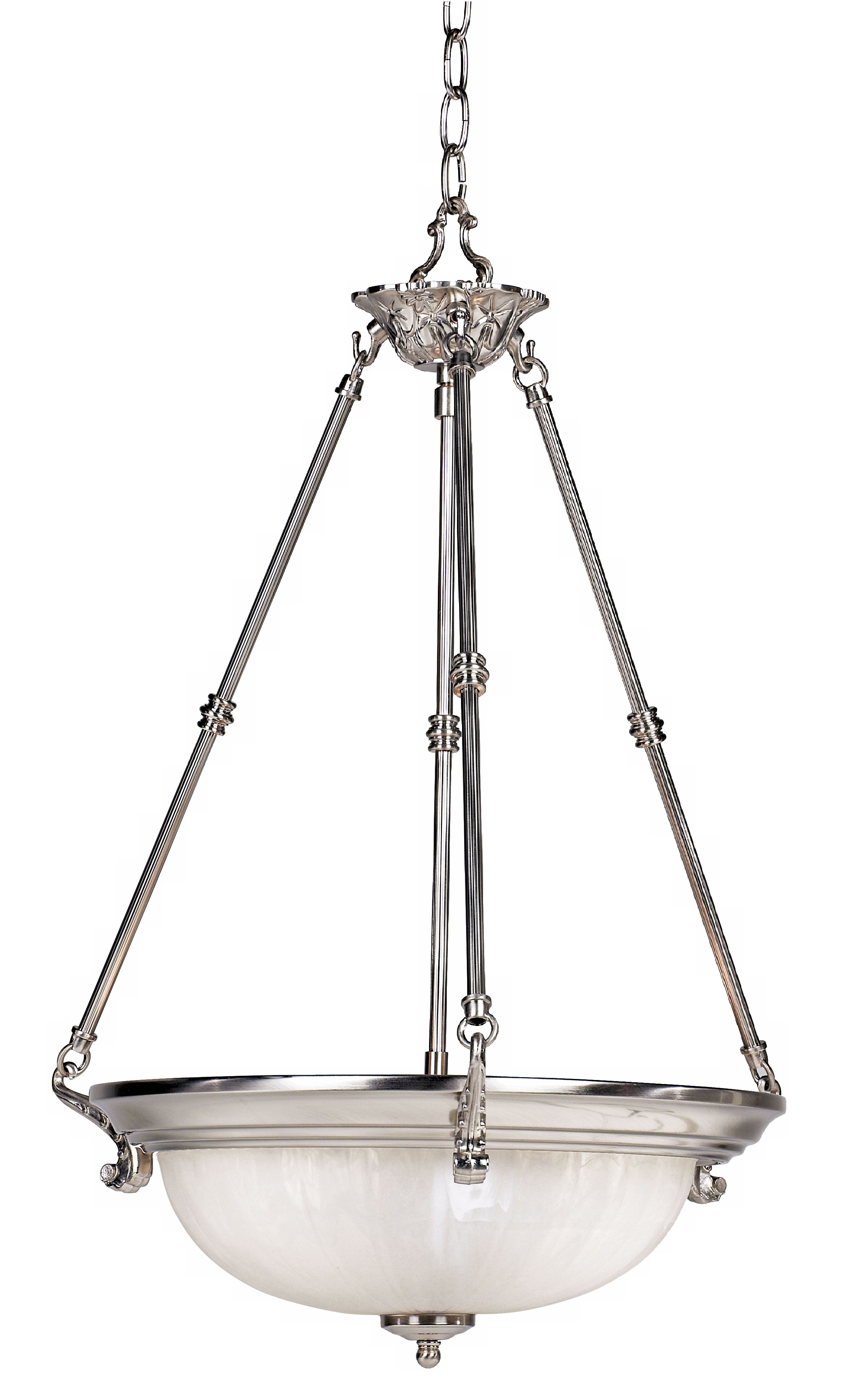 Regency Hill Melon Collection 18" Wide Three Light Pendant Chandelier