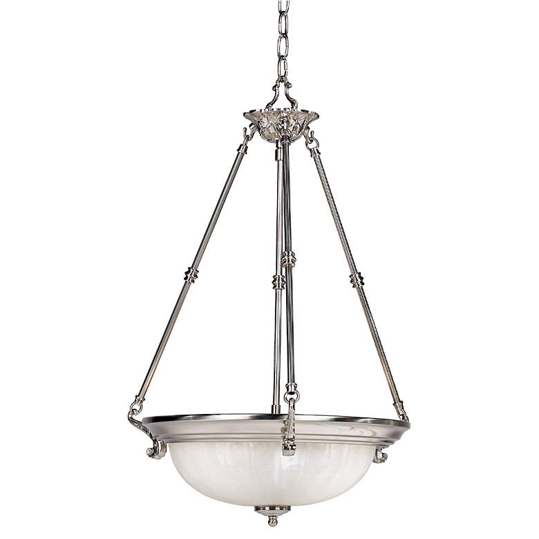 Image 3 Regency Hill Melon Collection 18 inch Wide Three Light Pendant Chandelier