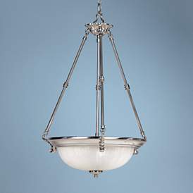 Image2 of Regency Hill Melon Collection 18" Wide Three Light Pendant Chandelier
