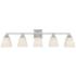 Regency Hill Mencino-Opal 35 1/4" Satin Nickel and Glass Bath Light