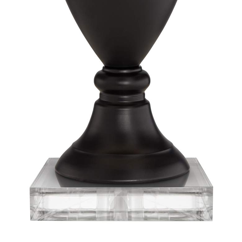Image 4 Regency Hill Metal Urn Bronze Table Lamps With 8" Square Risers more views