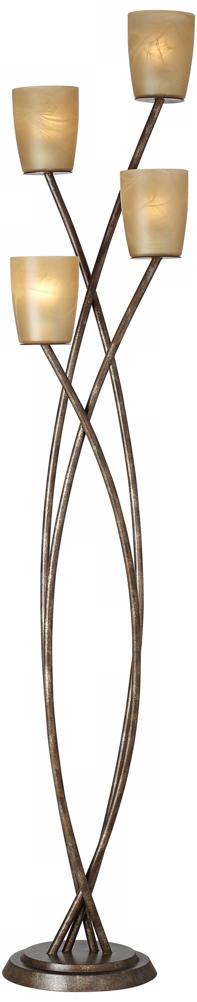 Image 2 Regency Hill Metro Plaza 69" High Copper Bronze Floor Lamp