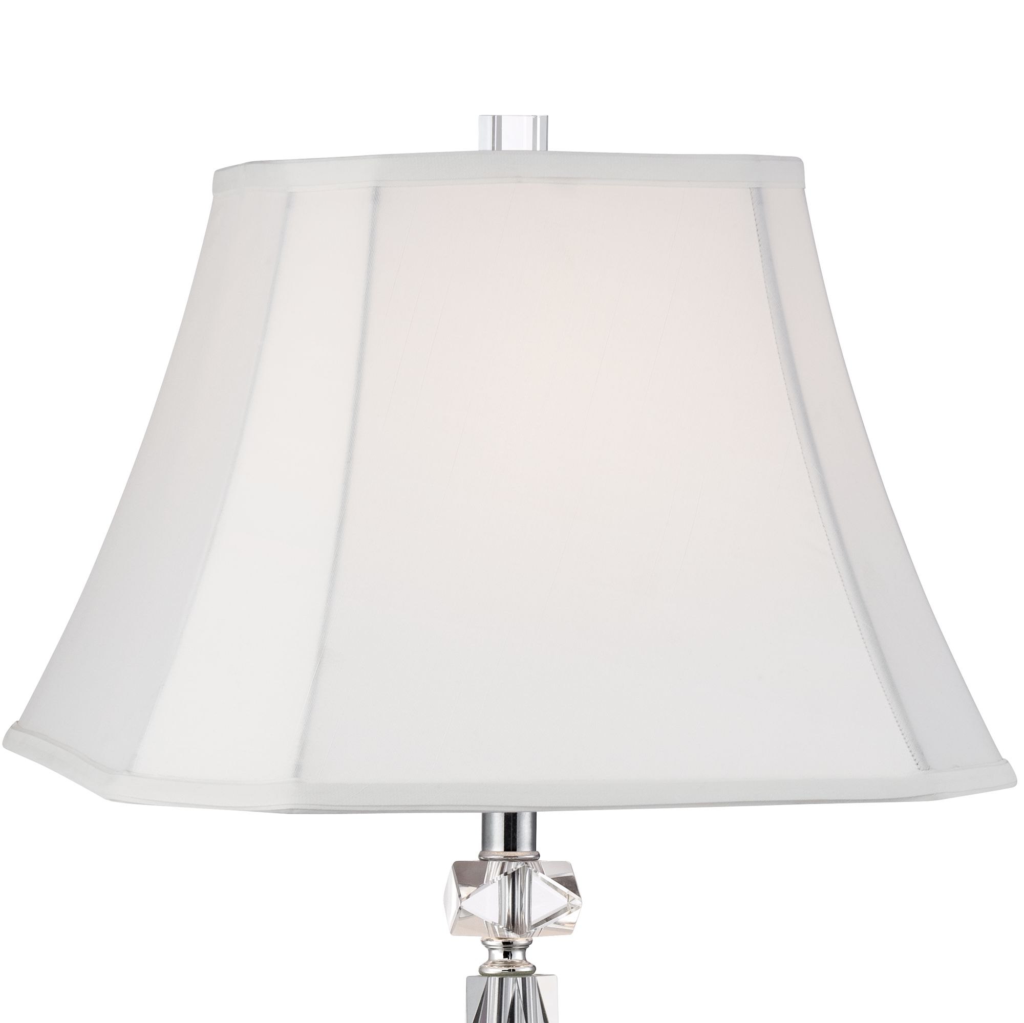Image 4 Regency Hill Mitzie 25 1/2" Cut Crystal Column Table Lamp Set more views
