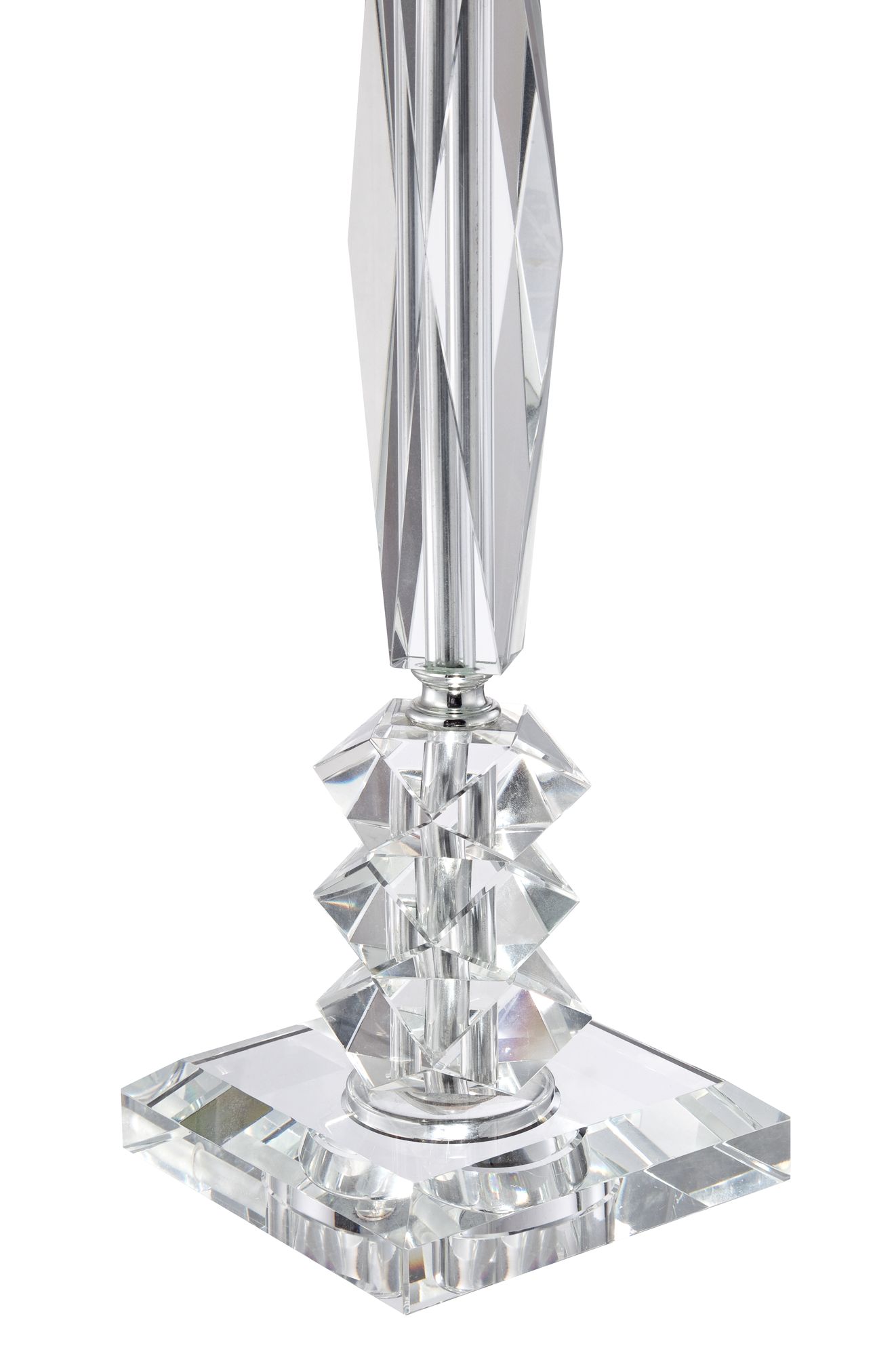 Image 5 Regency Hill Mitzie 25 1/2" Cut Crystal Column Table Lamp Set more views