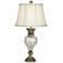 Regency Hill Montebello 30" Antique Gold Mercury Glass Table Lamp