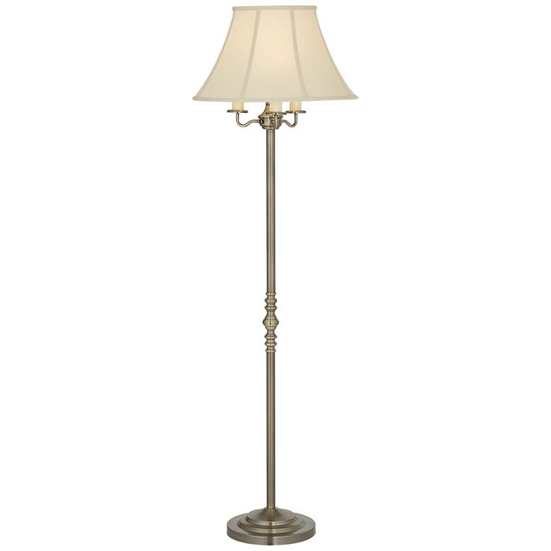 Image 6 Regency Hill Montebello 4-Light Brass Traditional Floor Lamps Set of 2 more views