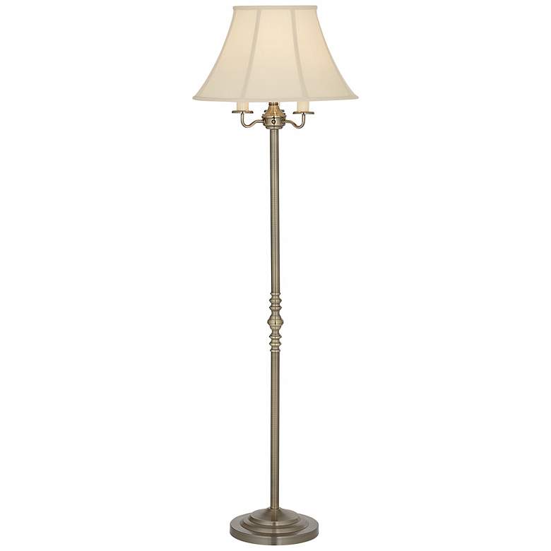 Image 2 Regency Hill Montebello 59" Brass 4-Light Traditional Floor Lamp