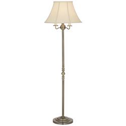 Regency Hill Montebello 59&quot; Brass 4-Light Traditional Floor Lamp