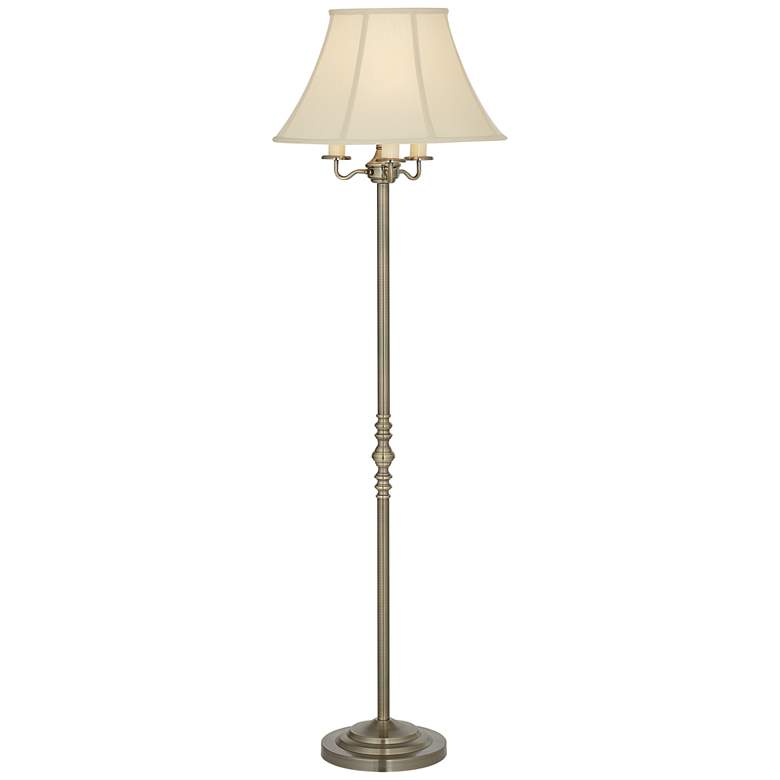 Image 6 Regency Hill Montebello 59" Brass 4-Light Traditional Floor Lamp more views