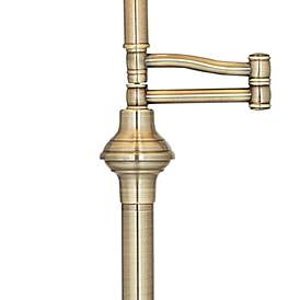Image4 of Regency Hill Montebello 60" Brass Swing Arm Floor Lamps Set of 2 more views