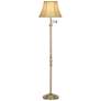 Regency Hill Montebello 60" Traditional Brass Swing Arm Floor Lamp