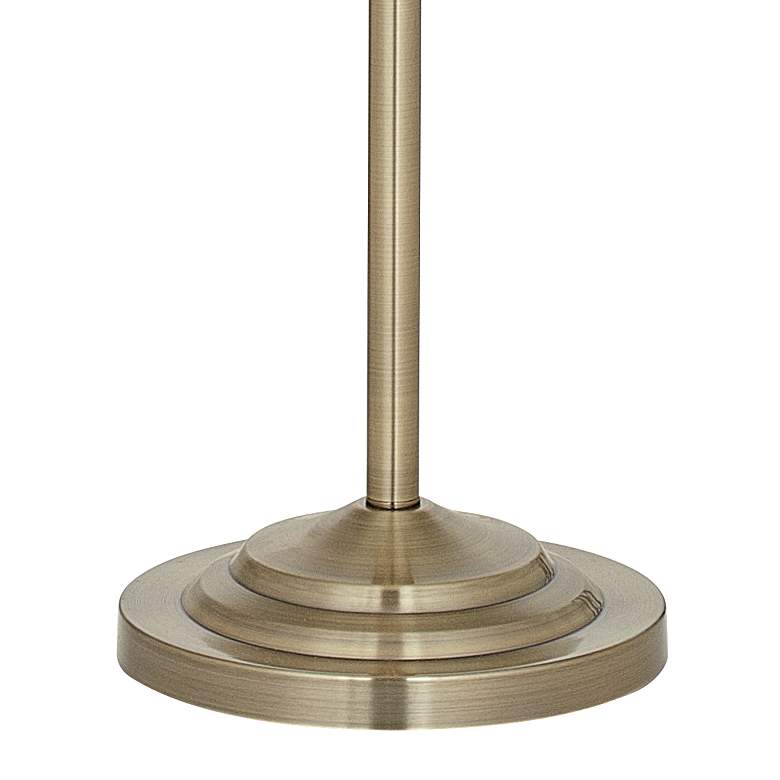 Image 5 Regency Hill Montebello 60" Traditional Brass Swing Arm Floor Lamp more views