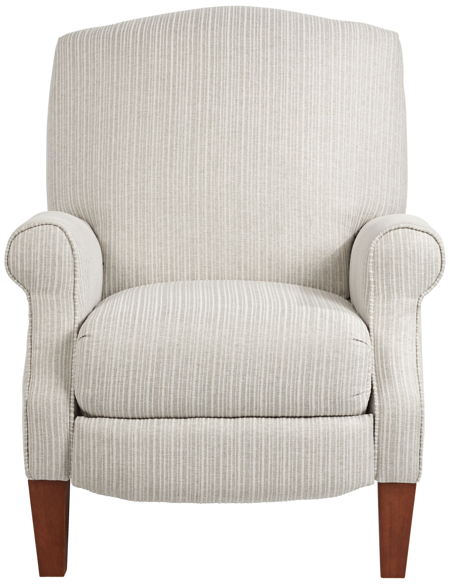 Image 7 Regency Hill Morris Off-White with Gray Pinstripe 3-Way Recliner more views