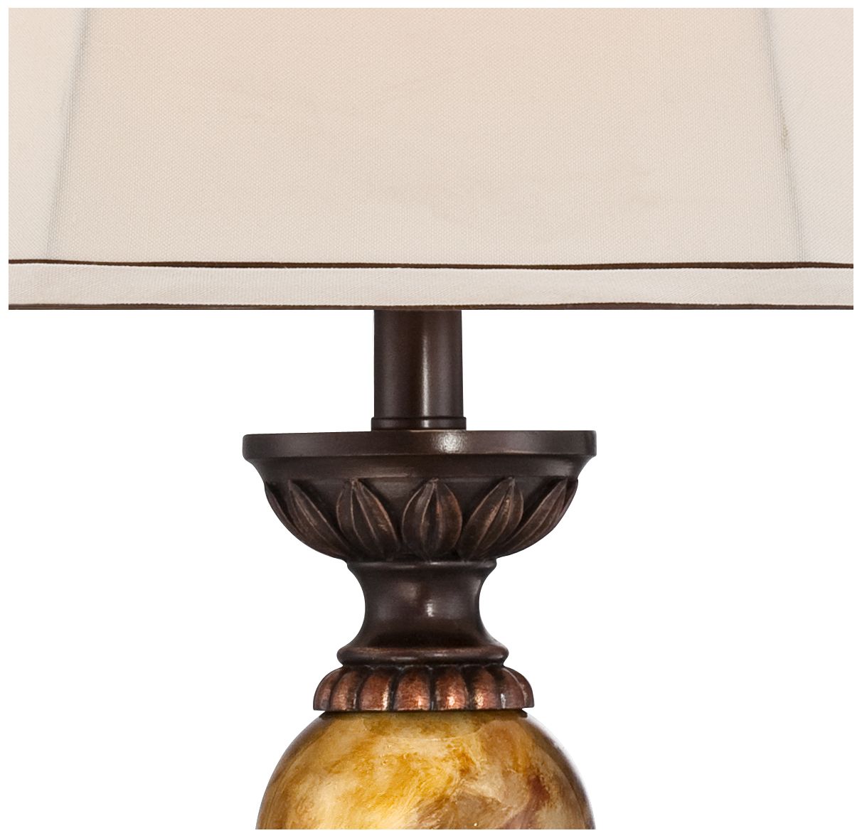 Image 5 Regency Hill Mulholland 30" Marble Finish Traditional Table Lamp more views