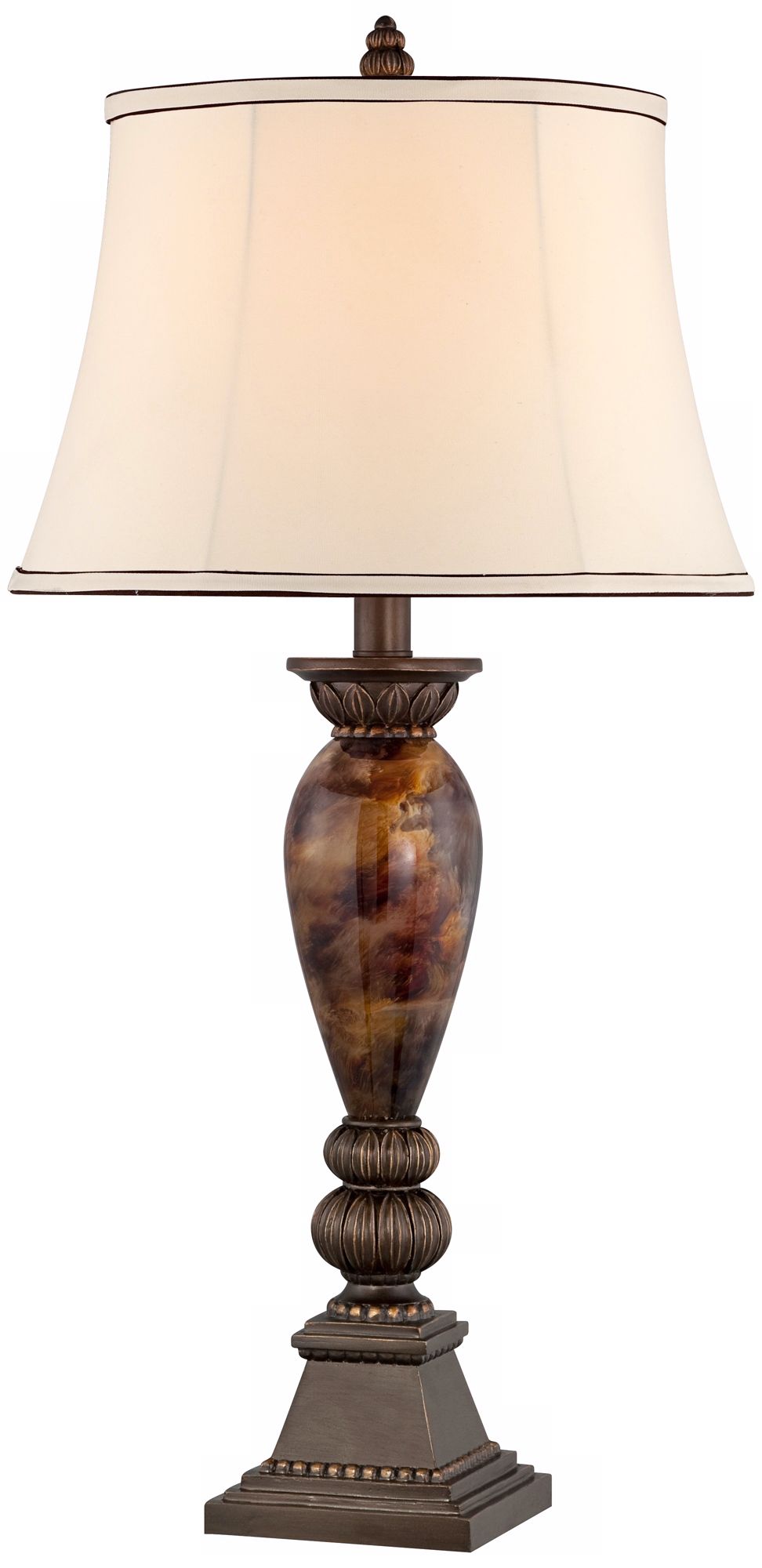 Regency Hill Mulholland 33" High Marbleized Finish Table Lamp