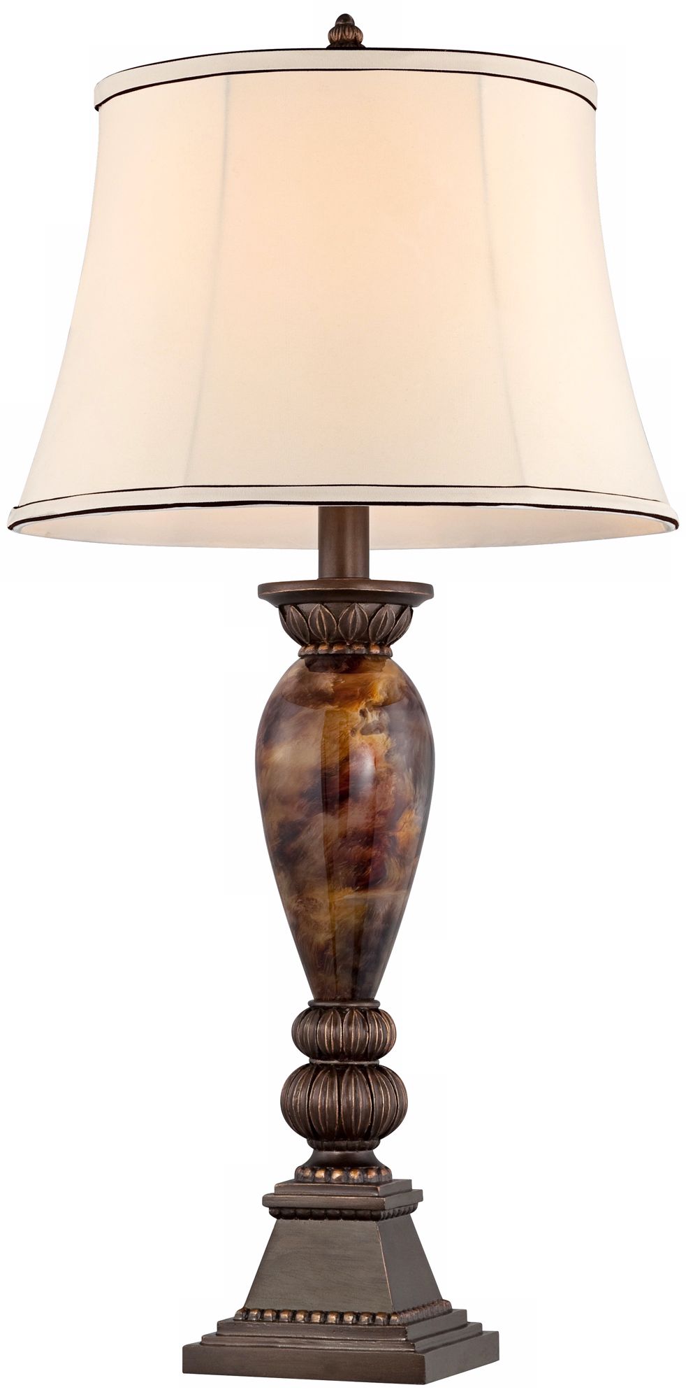 Image 3 Regency Hill Mulholland 33" High Marbleized Finish Table Lamp more views