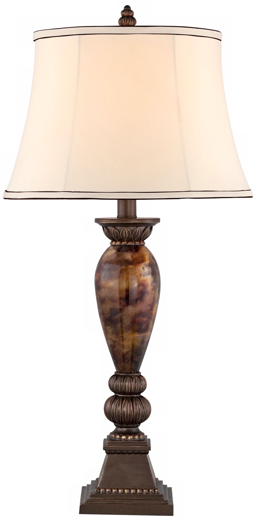 Image 4 Regency Hill Mulholland 33" High Marbleized Finish Table Lamp more views