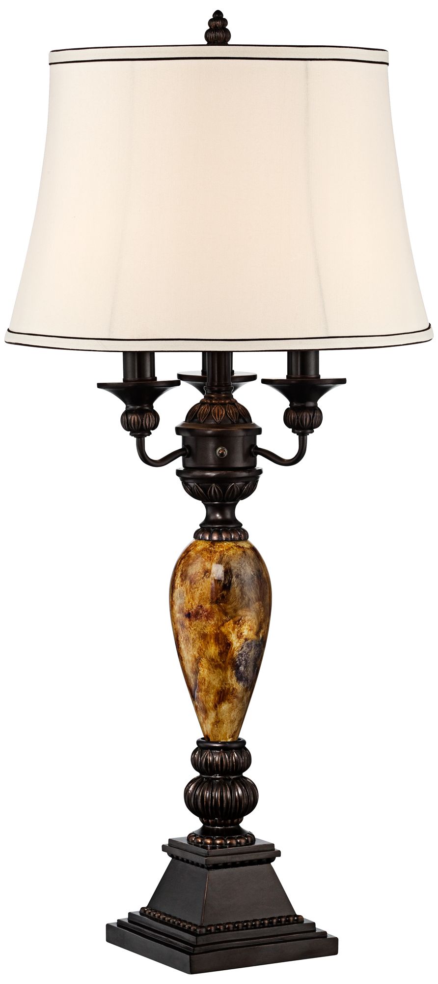 Regency Hill Mulholland 37" High Traditional Tall Buffet Table Lamp