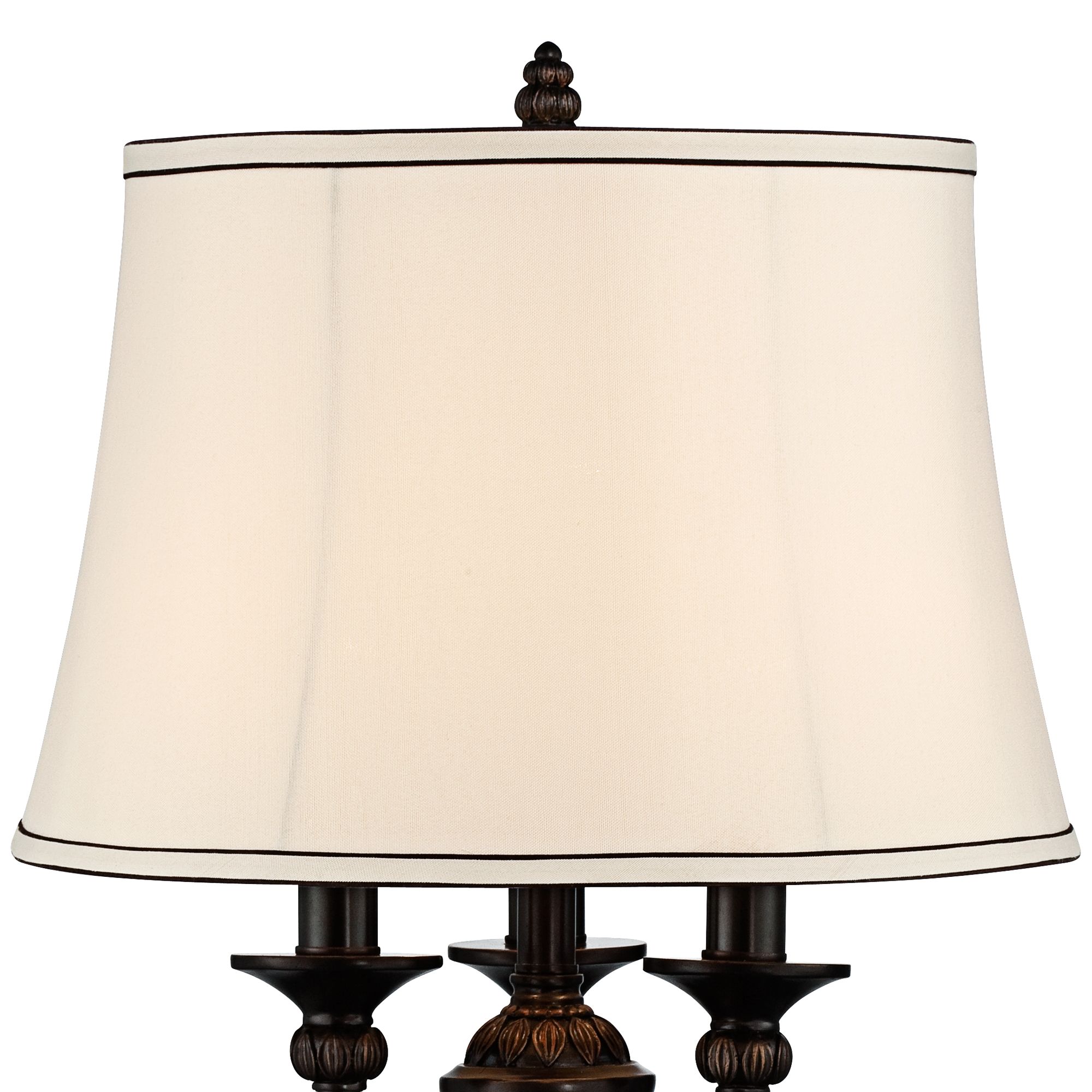 Image 4 Regency Hill Mulholland 37" Traditional Table Lamp with USB Dimmer more views