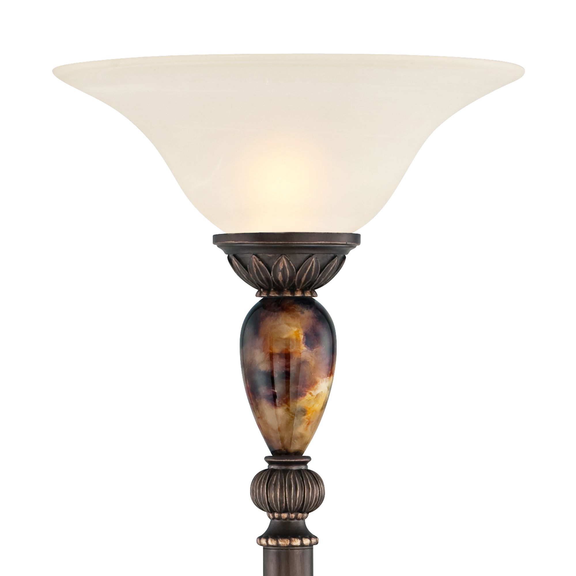 Image 3 Regency Hill Mulholland 72" High Torchiere Floor Lamp more views