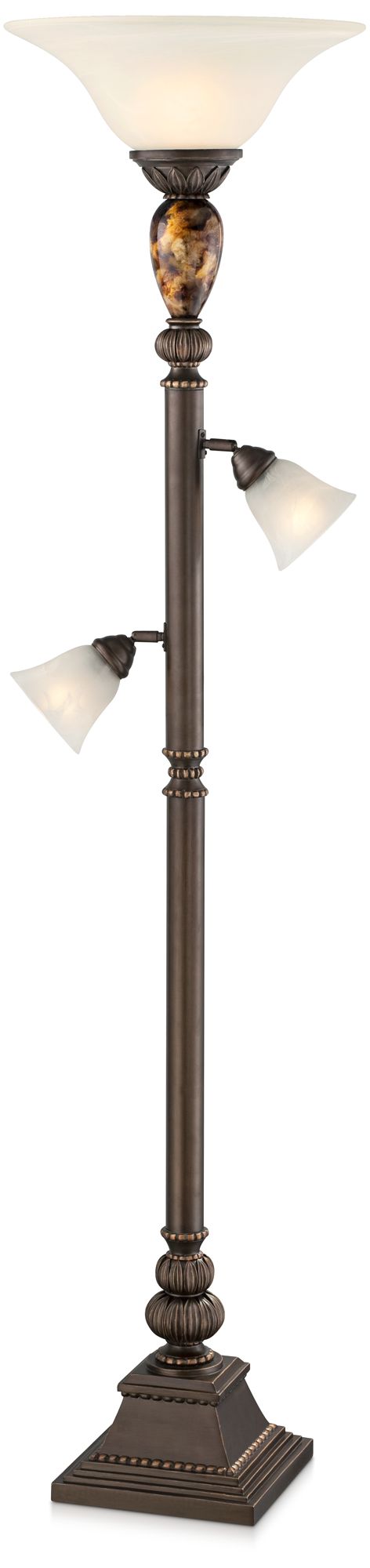 Regency Hill Mulholland 72" HIgh Tree Torchiere Floor Lamp
