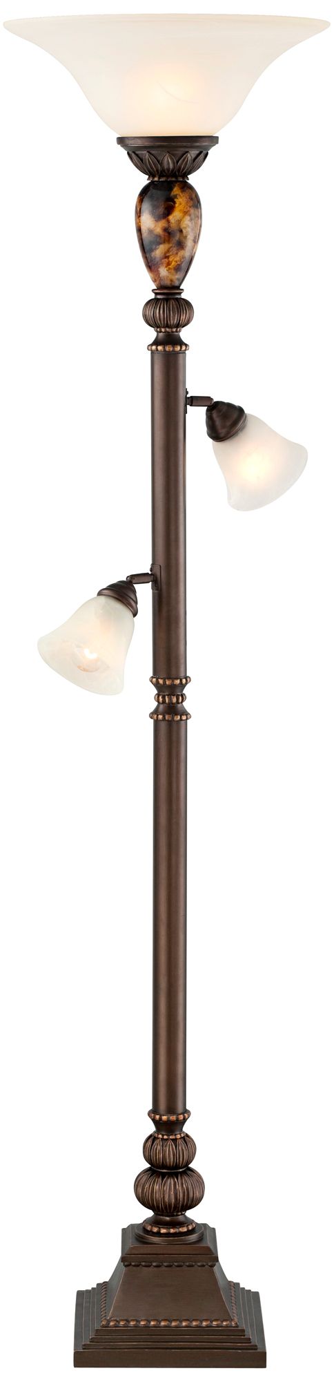 Regency Hill Mulholland 72" HIgh Tree Torchiere Floor Lamp in scene