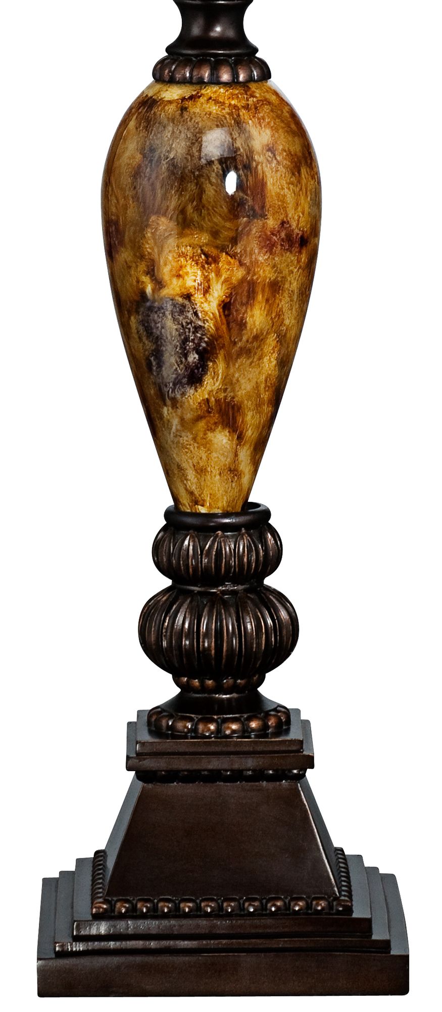 Image 7 Regency Hill Mulholland Traditional Table Lamp with USB Brown Dimmer Cord more views