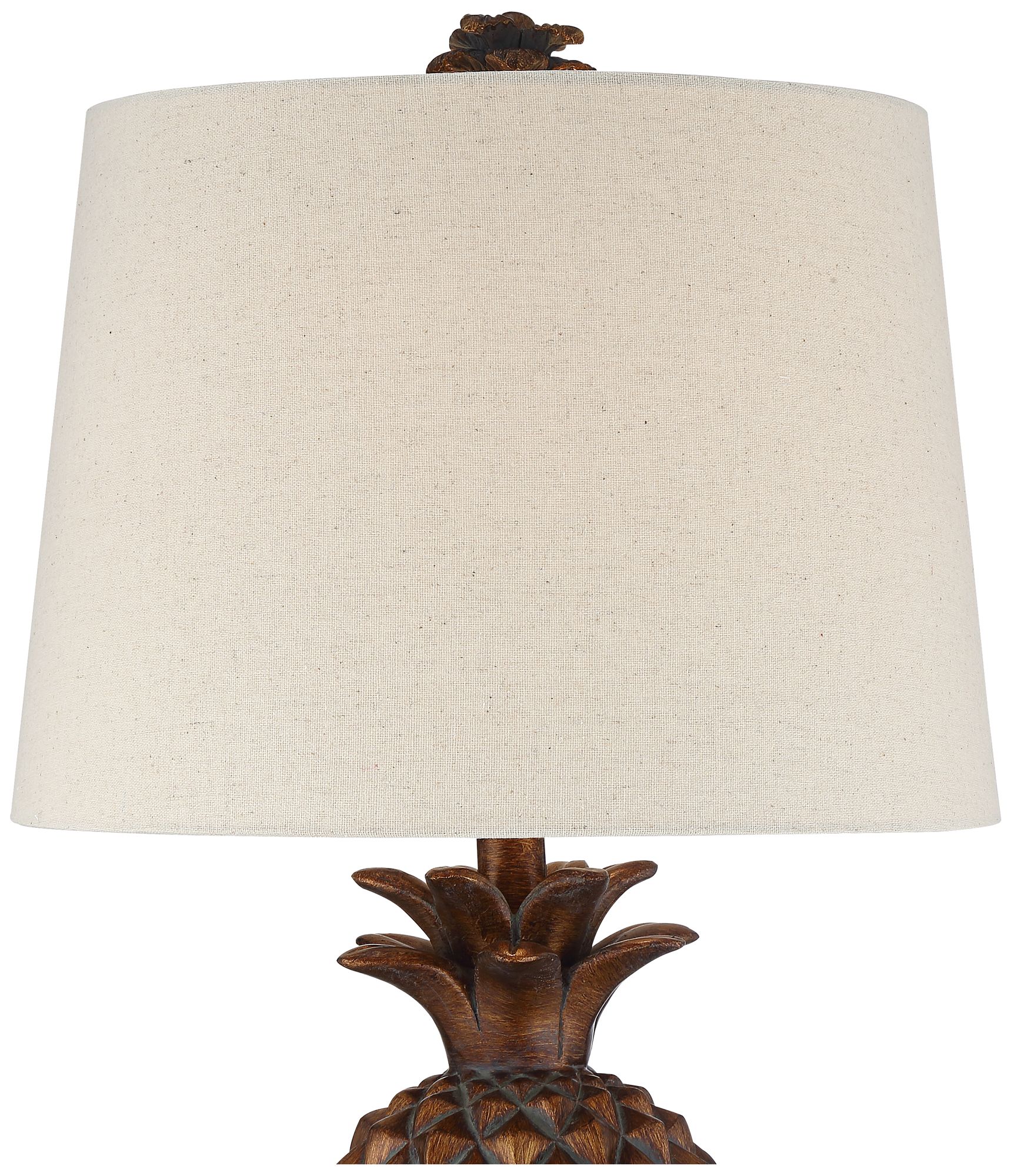 Thumbnail3 of Regency Hill Paget 23 3/4" Brown Pineapple Accent Table Lamp more views
