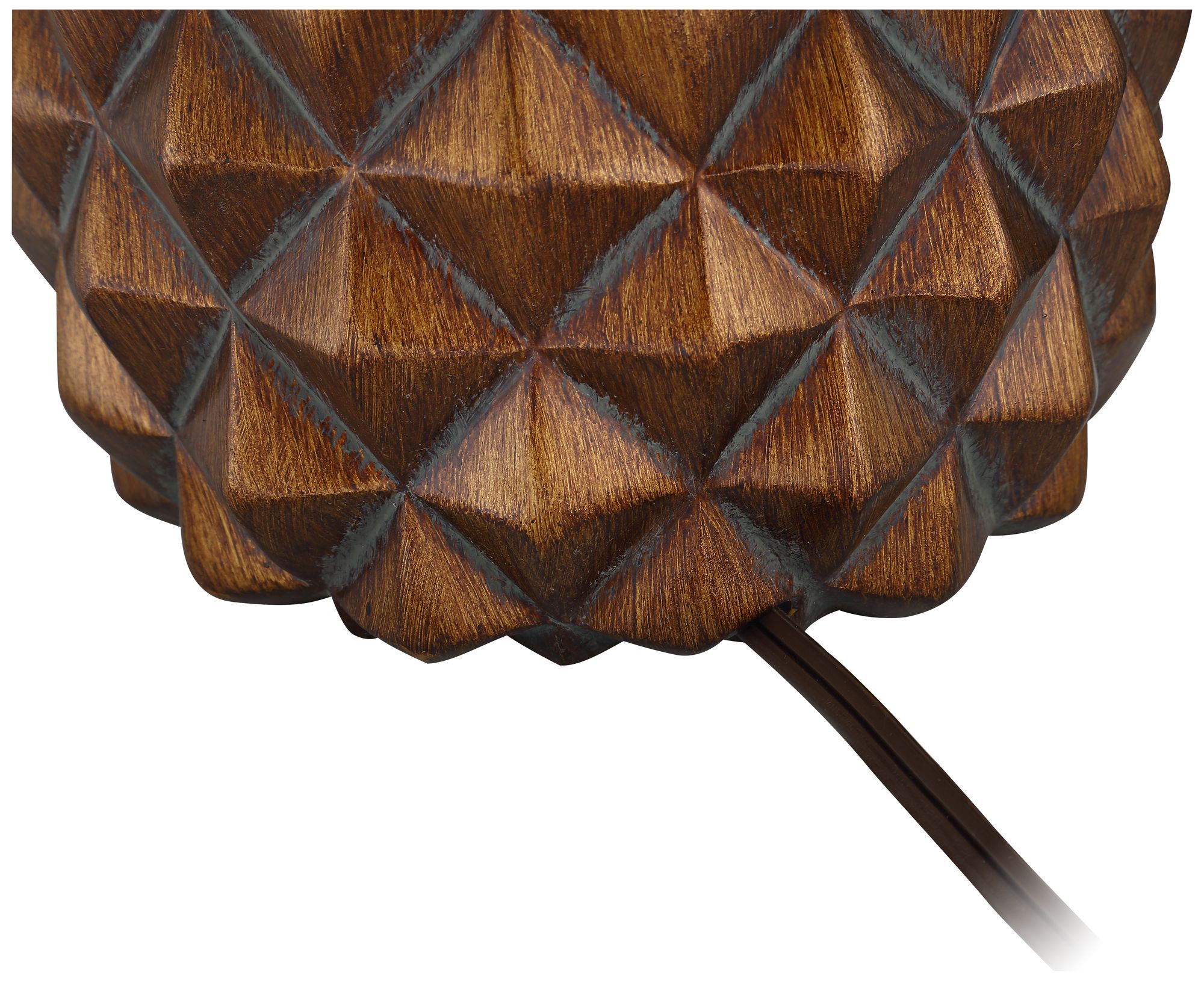 Regency Hill Paget 23 3/4" Brown Pineapple Accent Table Lamp