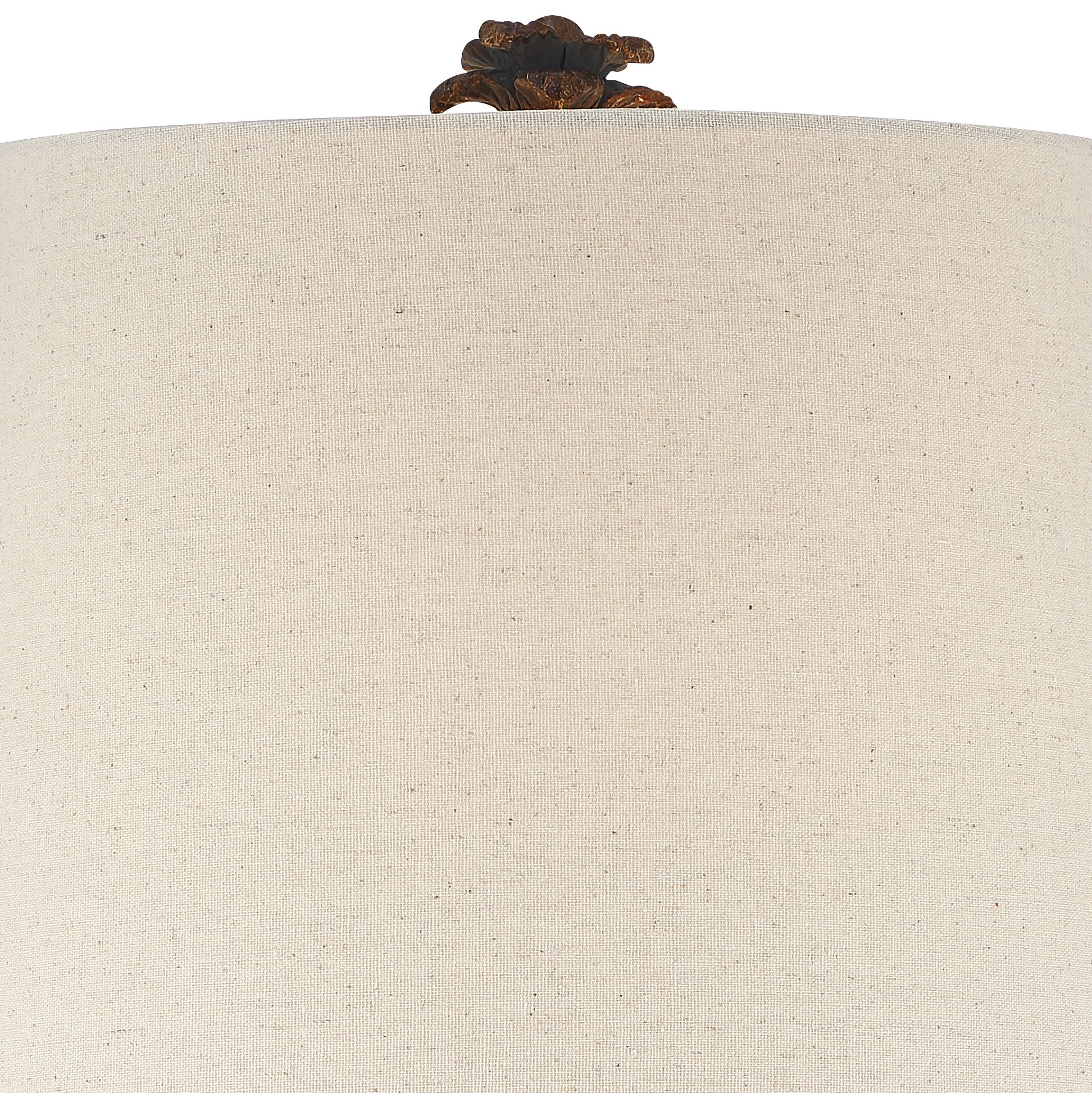 Regency Hill Paget 23 3/4" Brown Pineapple Accent Table Lamp